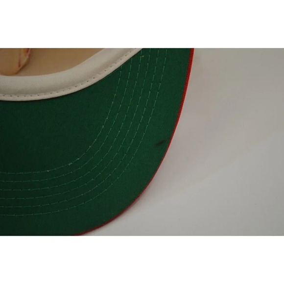 Modern Tools Mesh Trucker Hat Snapback Adjustable Cap Red White Size  a Just Vtg - Picture 8 of 11